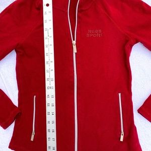 Red Bebe Zip Up with "Bebe Sport" Logo